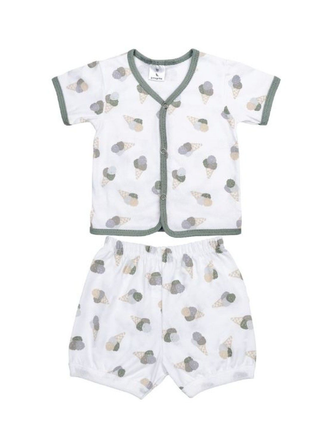 Peregrine Mini Chef Collection Buttoned Shirt and Shorts Terno Set (No Color- Image 1)