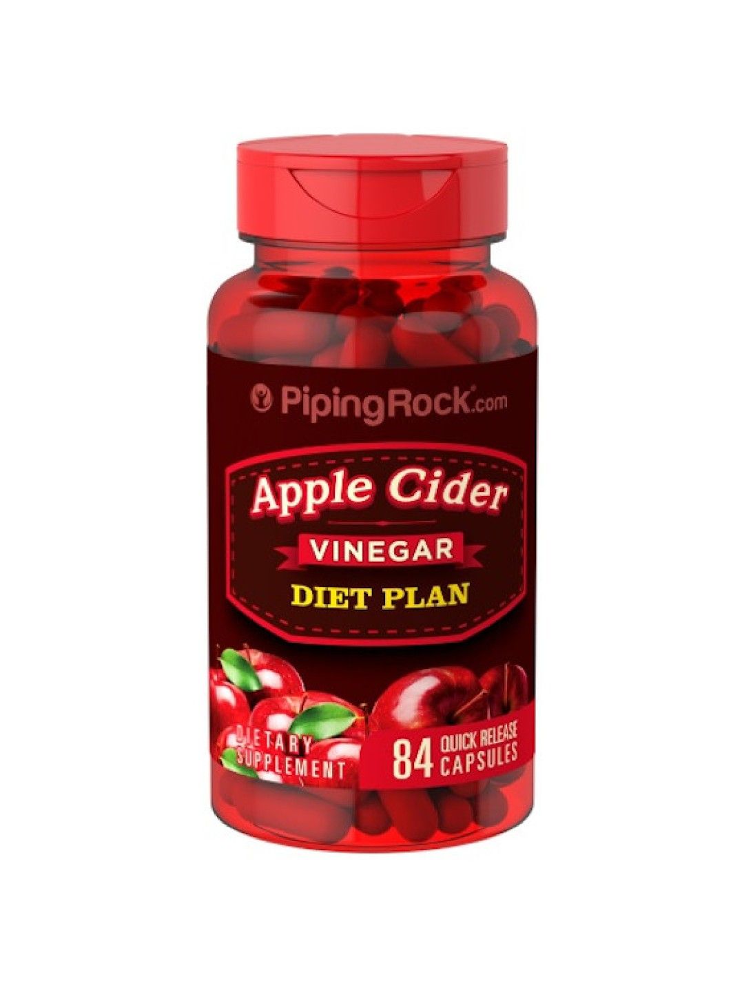 Piping Rock Apple Cider Vinegar (84 capsules) (No Color- Image 1)