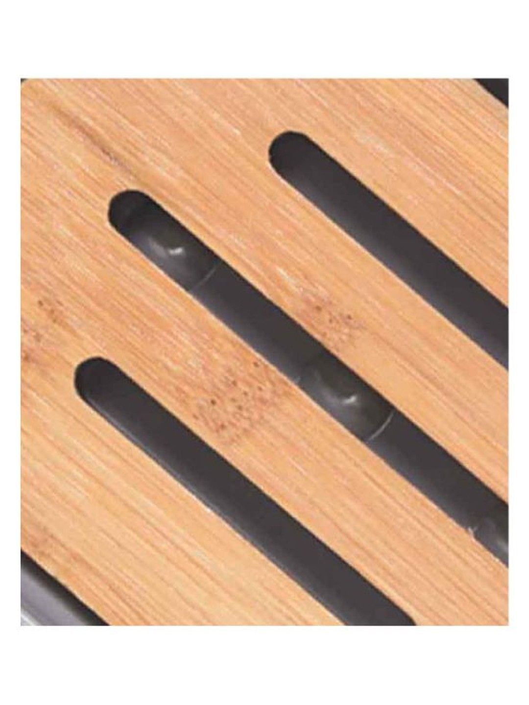 Sunbeams Lifestyle Primeo Bamboo Soap Dish (7.2 x 7.2 x 10.8cm) (Gray- Image 3)