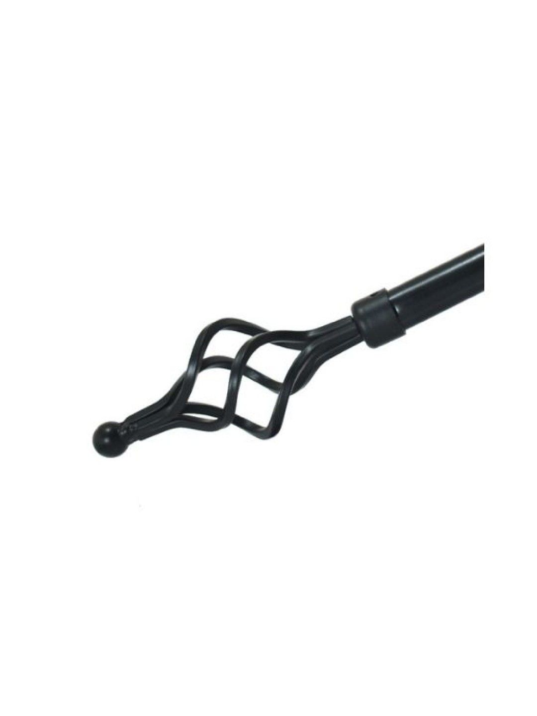 Sunbeams Lifestyle Primeo Metal Window Curtain Rod (300 x 4.5 x 4.5) (Black- Image 1)