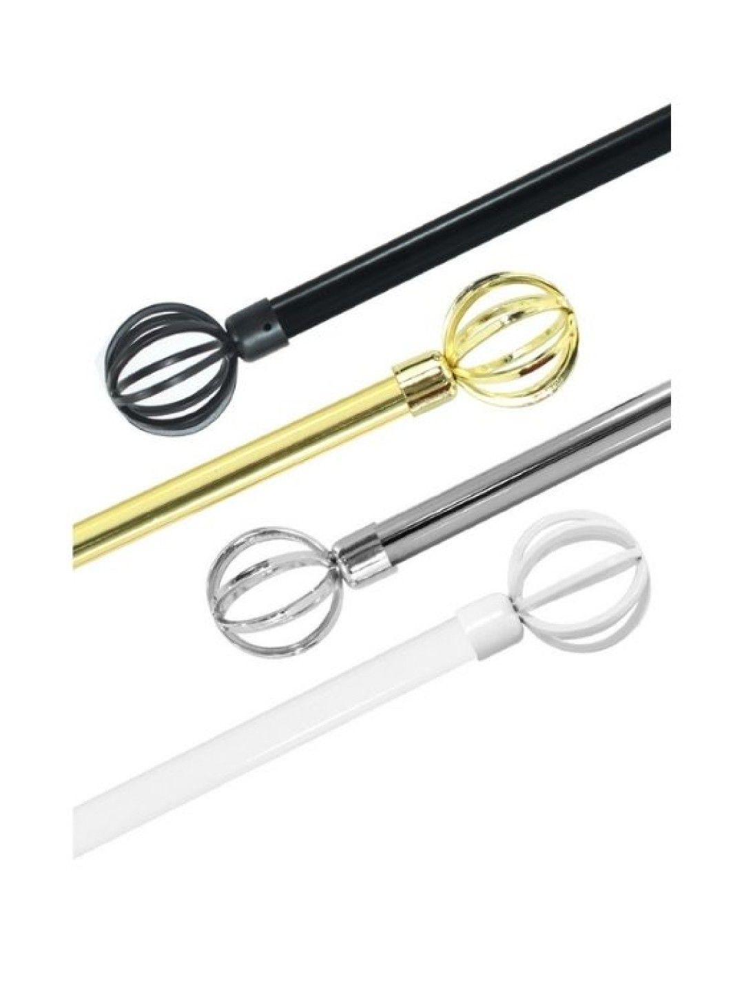 Sunbeams Lifestyle Primeo Metal Window Curtain Rod (220 x 5.9 x 5.9) (Black- Image 2)