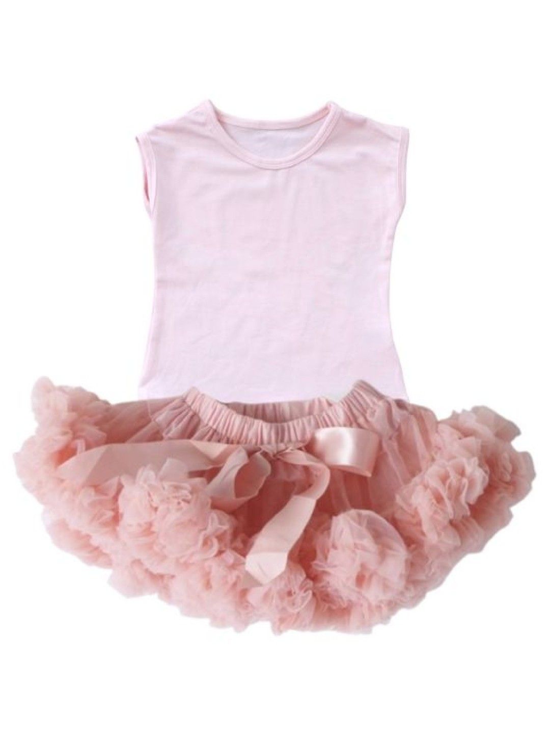 Style Me Little Super Soft Infant Tutu & Tee Set (Blush Pink- Image 1)