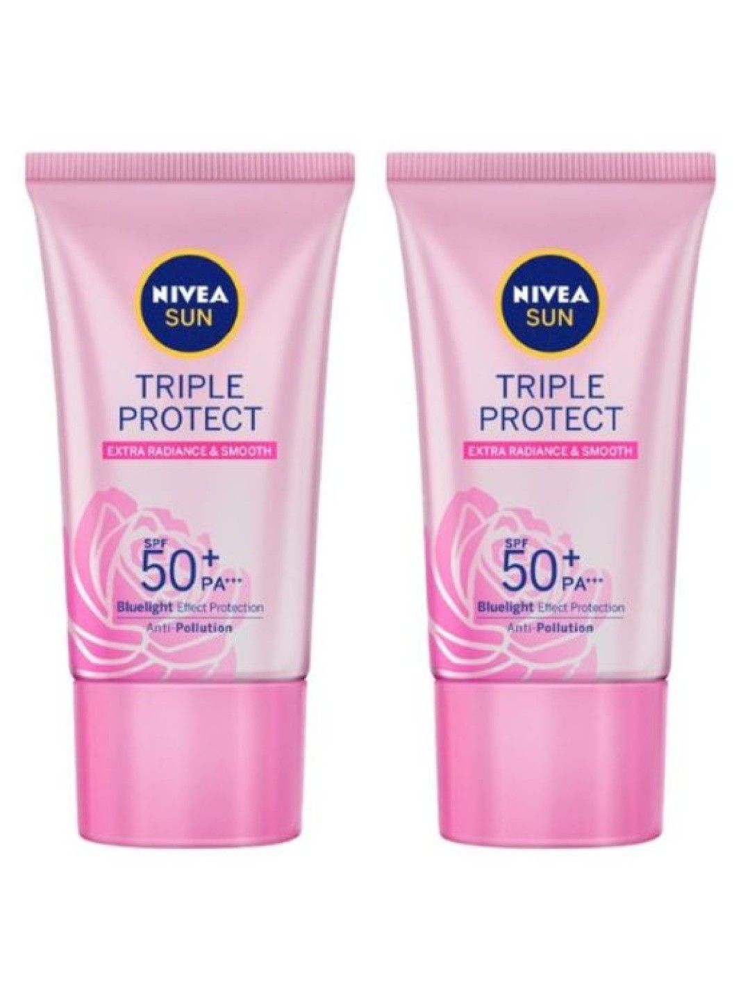 NIVEA Pack of 2 Sun Triple Protect Extra Radiance Sunscreen SPF 50 (40ml) (No Color- Image 1)