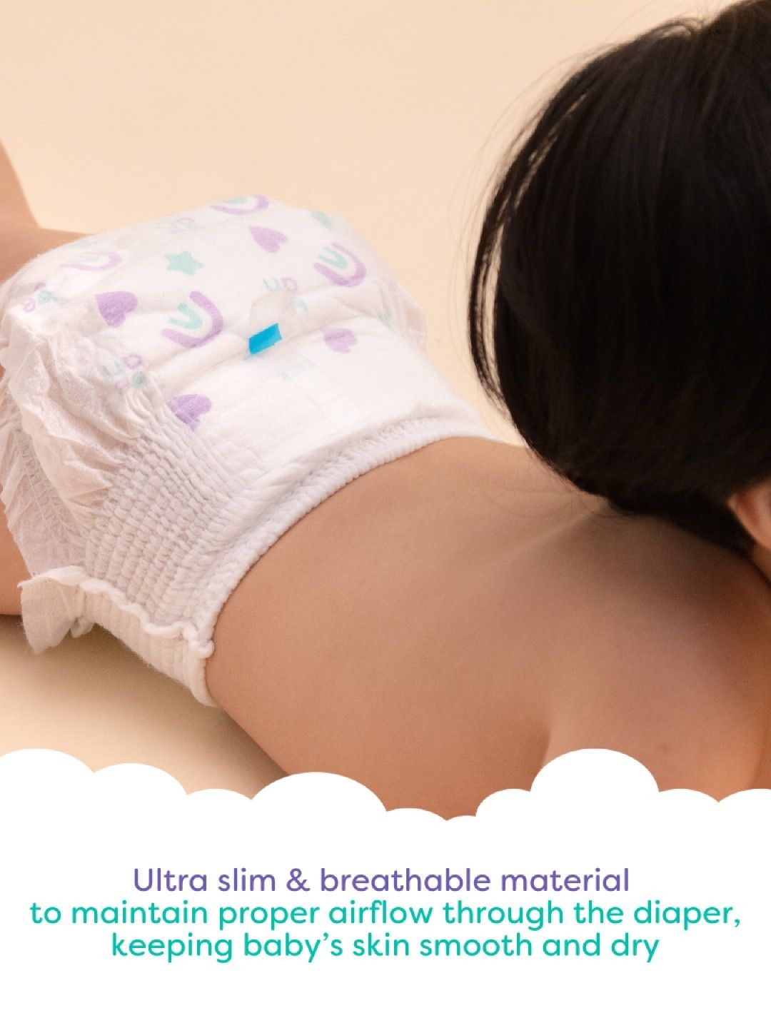 bean [Bundle of 4] Cloud Diaper Pants XXL (30s) - 120 pcs (No Color- Image 3)