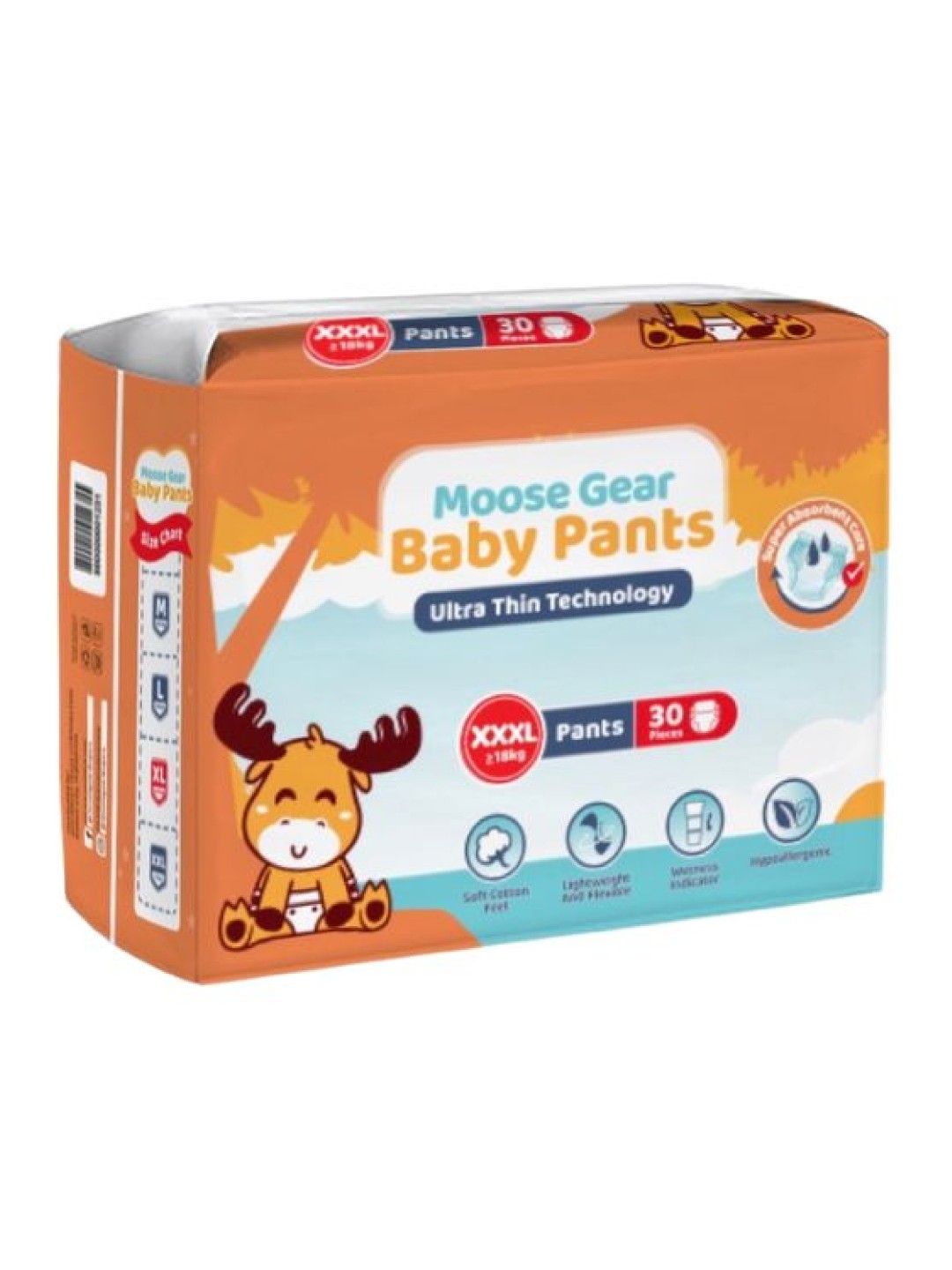 Moose Gear Baby Pants Diapers XXXL (30 pcs) (No Color- Image 1)