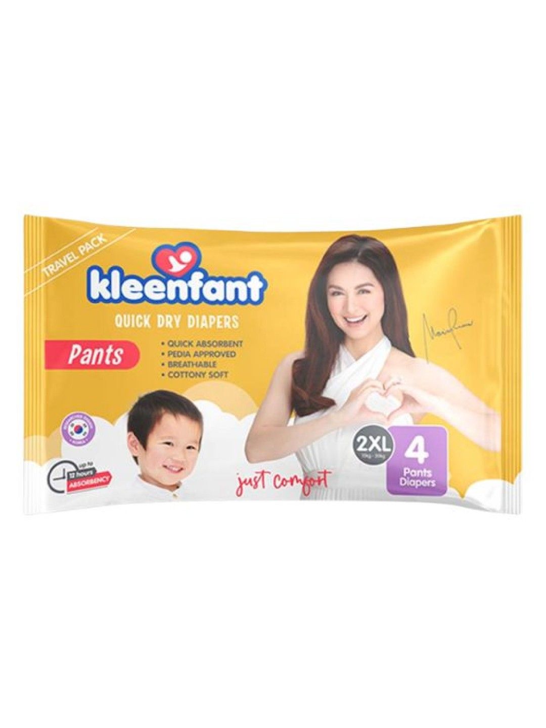 Kleenfant Diaper Pants XXL - Travel Pack of 4 (No Color- Image 1)