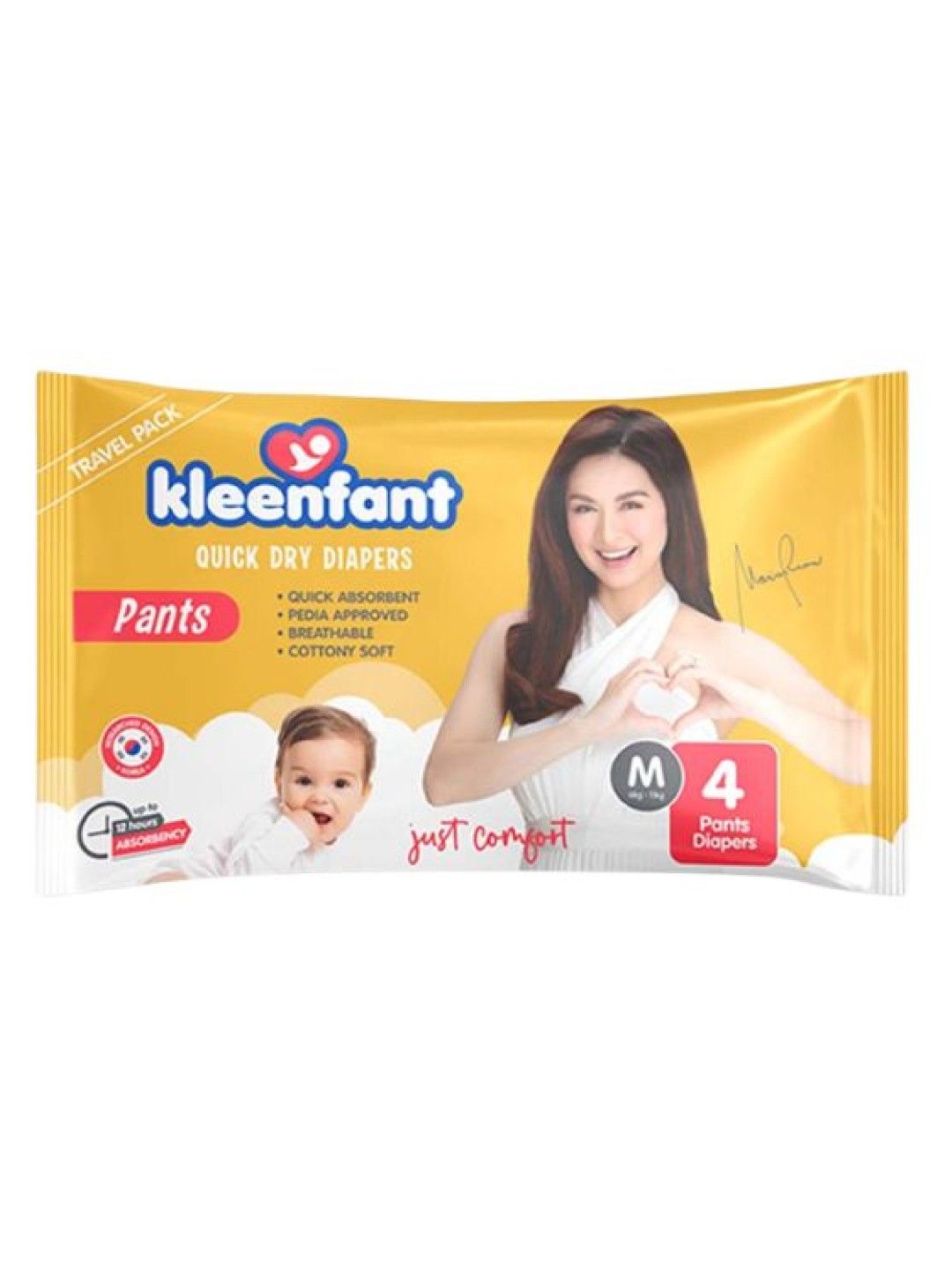 Kleenfant Diaper Pants Medium -  Travel Pack (4 pcs) (No Color- Image 1)