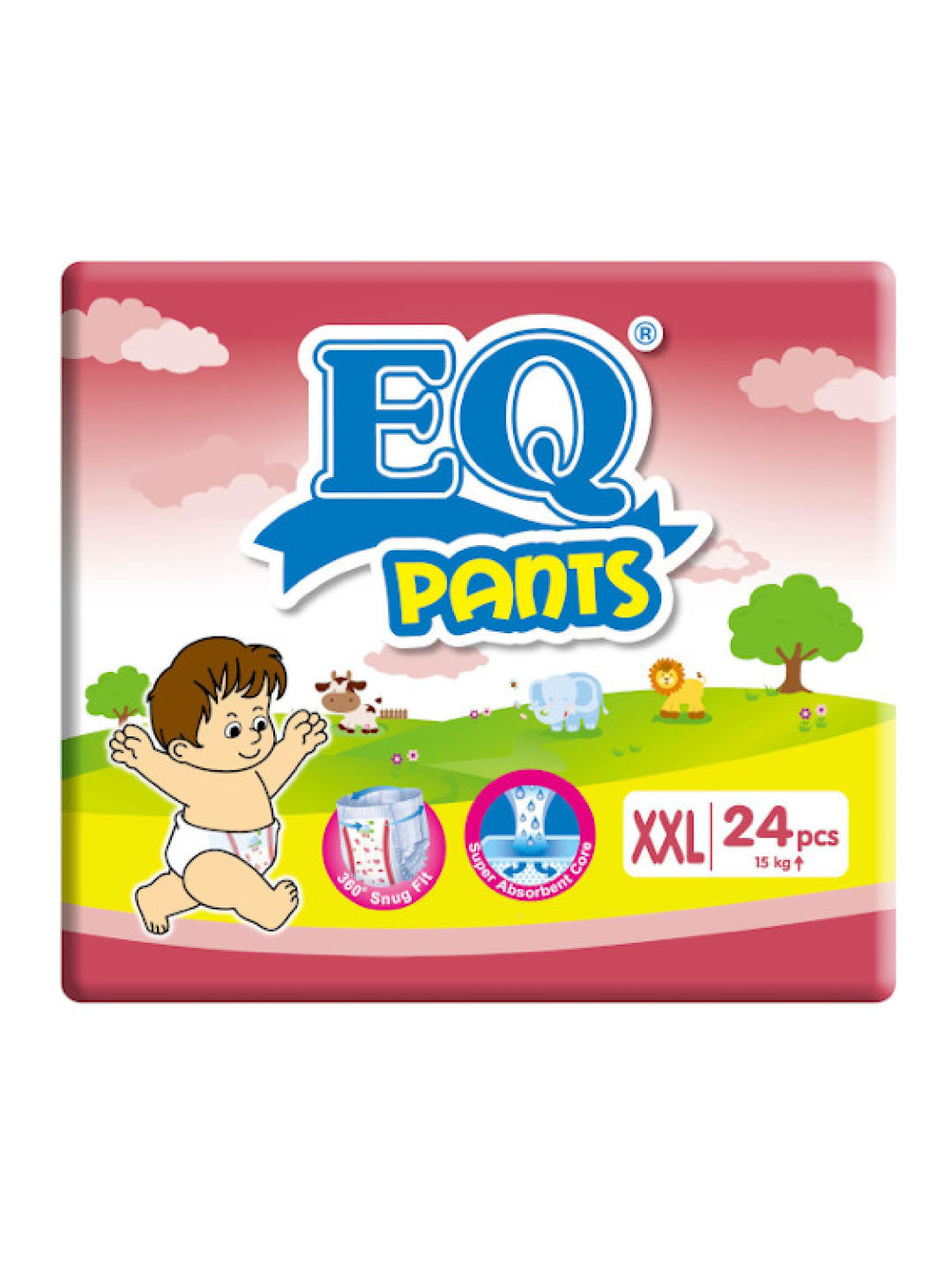 EQ Diapers and Wipes Pants Big Pack Pants Diaper XXL (24 pcs) (No Color- Image 1)