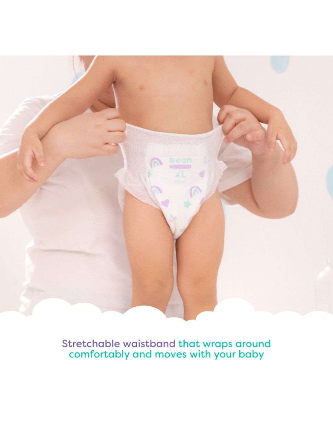bean [Bundle of 3] Cloud Diapers Pants 3XL (30s) - 90 pcs (No Color- Image 4)