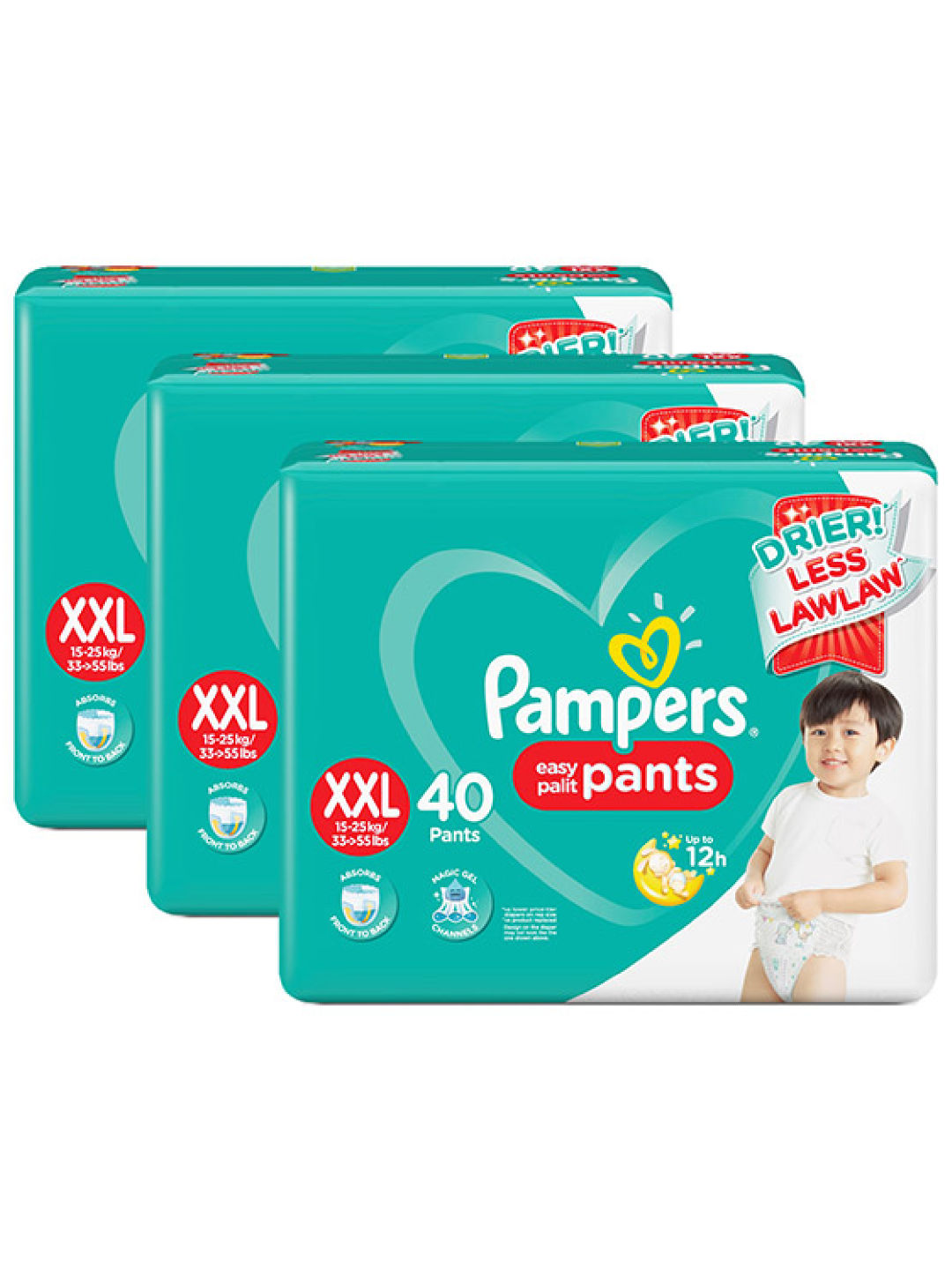 Pampers Baby Dry Pants XXL Bundle 3 x 40pcs (120 pcs) (No Color- Image 1)