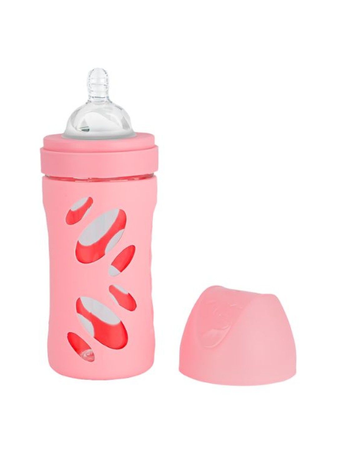 Twistshake Anti-Colic Glass Feeding Bottle (260ml) (Pastel Pink- Image 2)