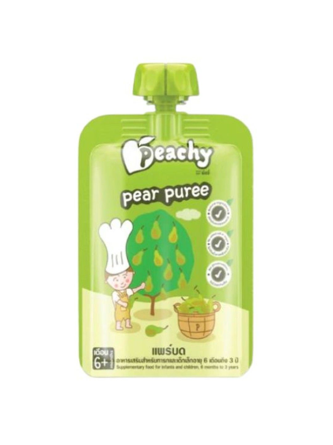 Peachy Baby Food Pear Purée (100g) (No Color- Image 1)