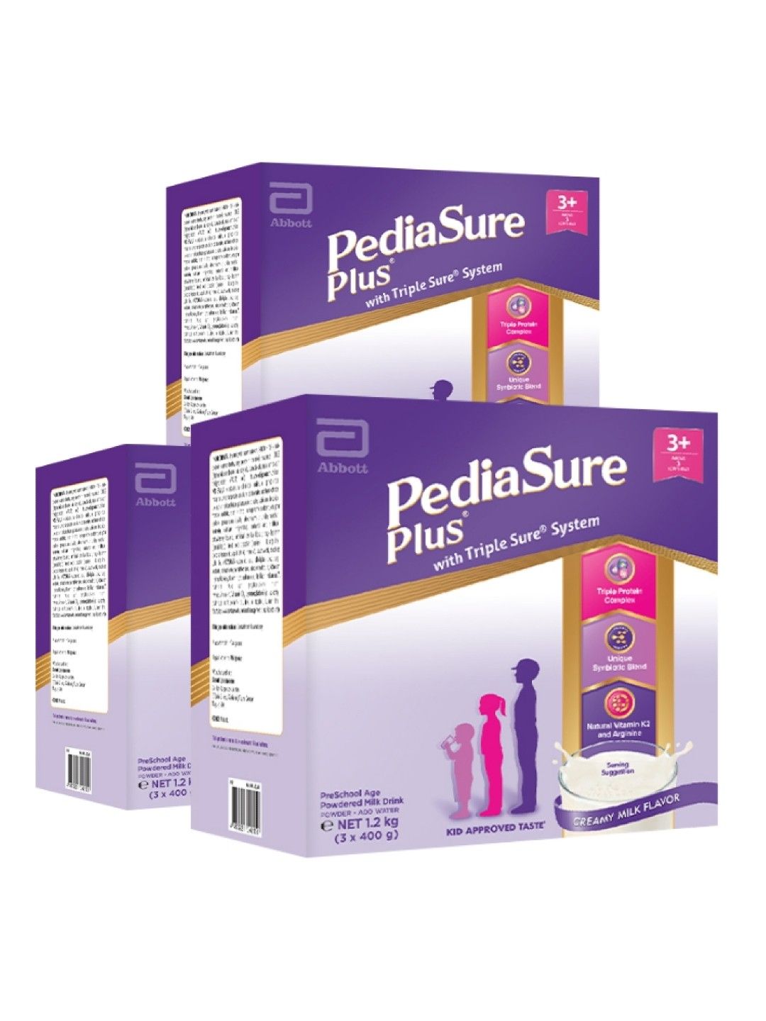 Pediasure Plus Creamy Milk For Kids Above 3 Years Old Bundle of 3 (1.2kg)- Subscription (No Color- Image 1)