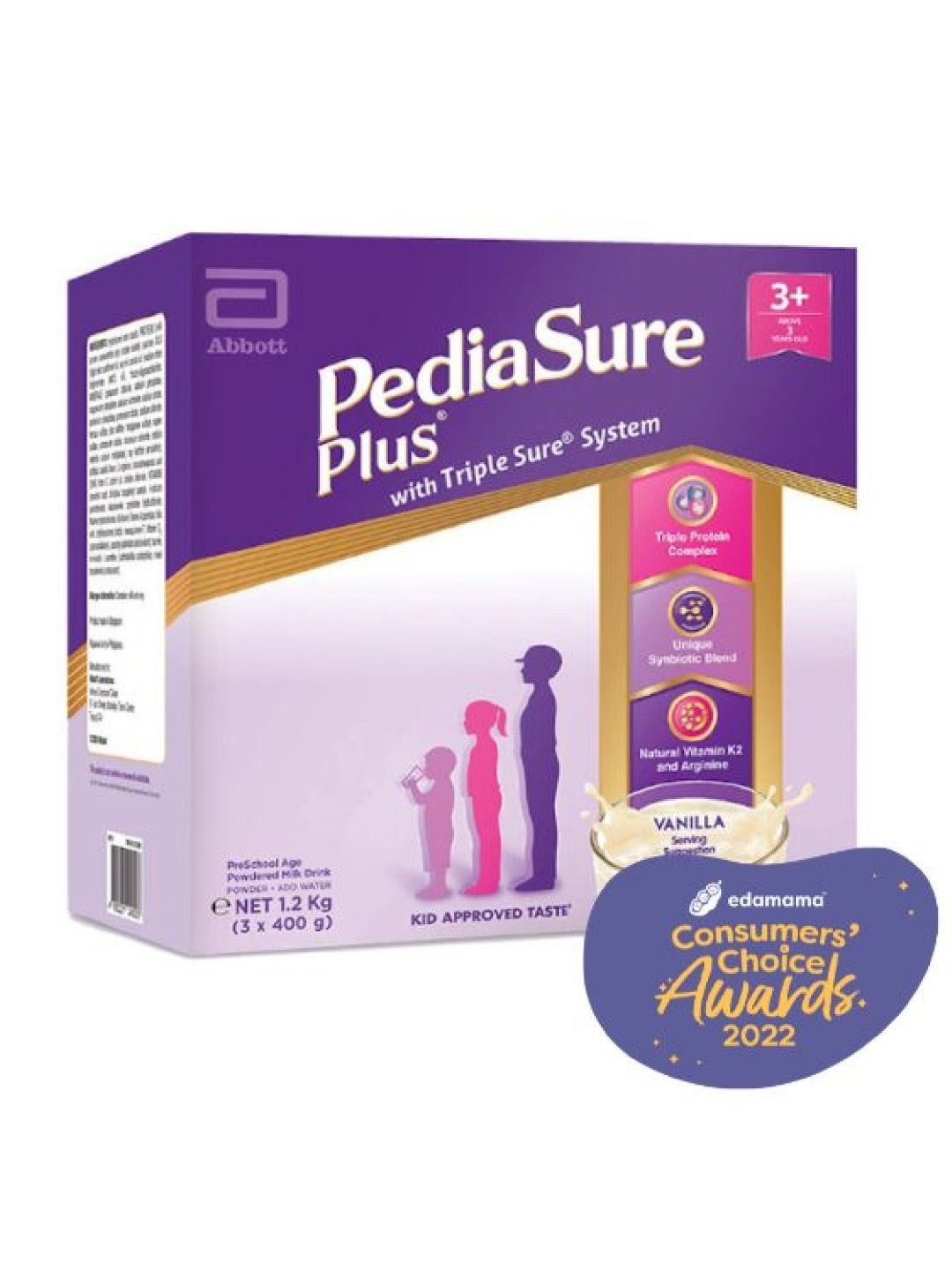 Pediasure Plus Vanilla For 3 Years Old & Above (1.2kg) (No Color- Image 1)