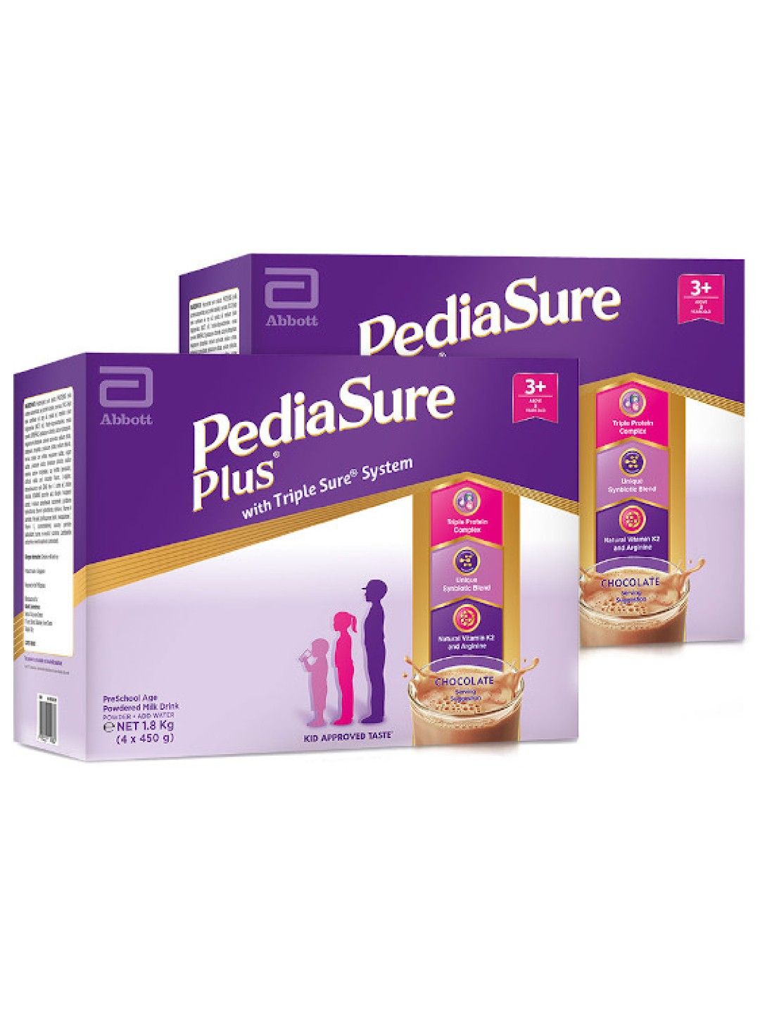 Pediasure Plus Pediasure Plus Choco For Kids Above 3 Years Old Bundle of 2 (1.8kg) (No Color- Image 1)