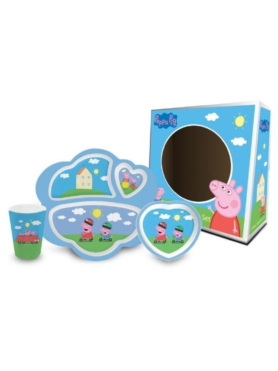 Melawares Kids Peppa Pig Starter Set - Peppa Pig House on the Hill (3-piece) (No Color- Image 1)