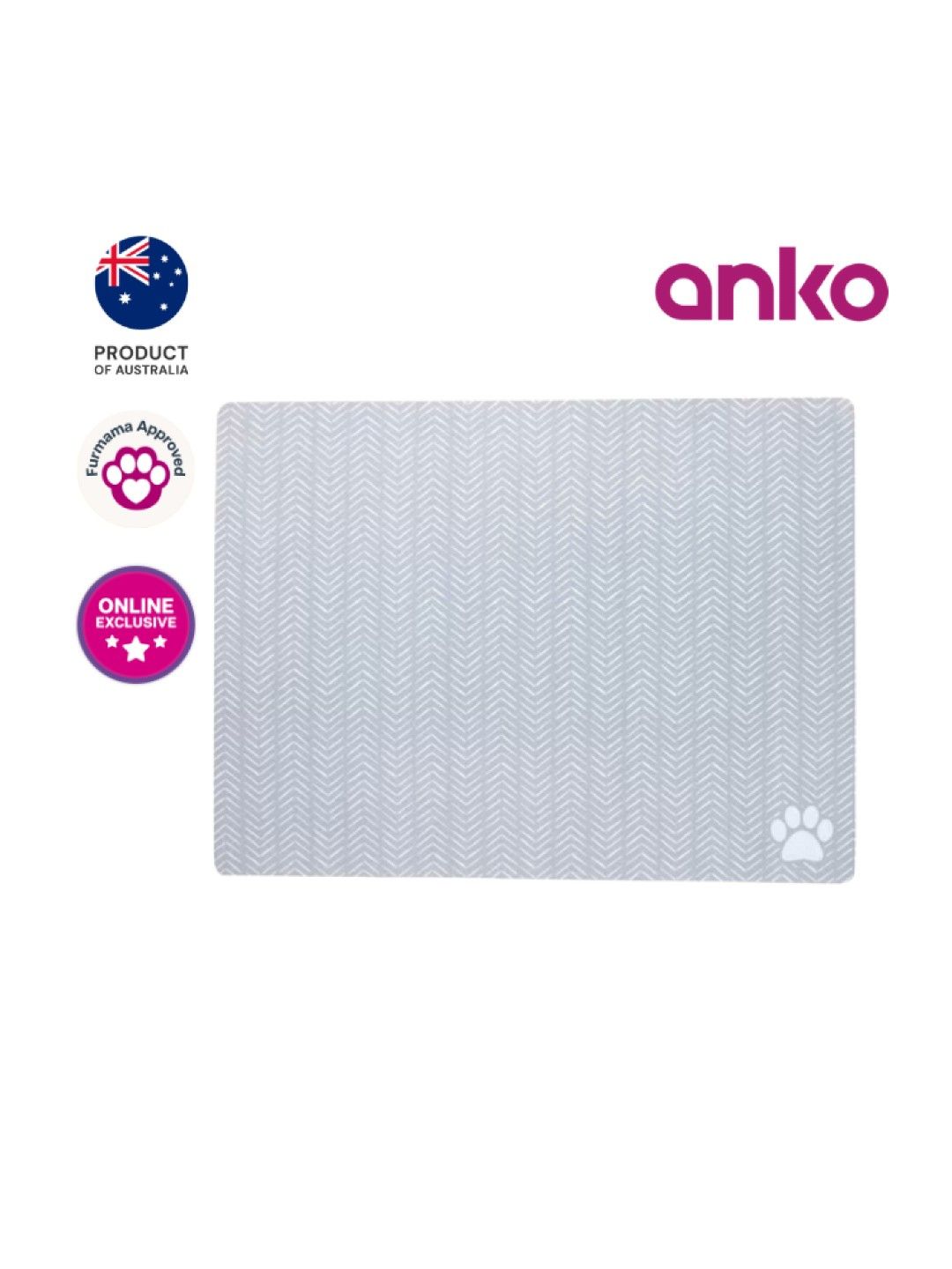 Anko Pet Feeding Mat (Grey- Image 1)