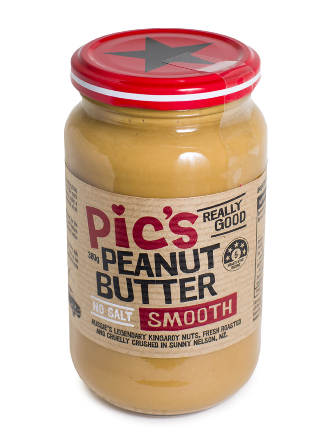 Pic's No Salt Added Smooth Peanut Butter (380g) (No Color- Image 1)