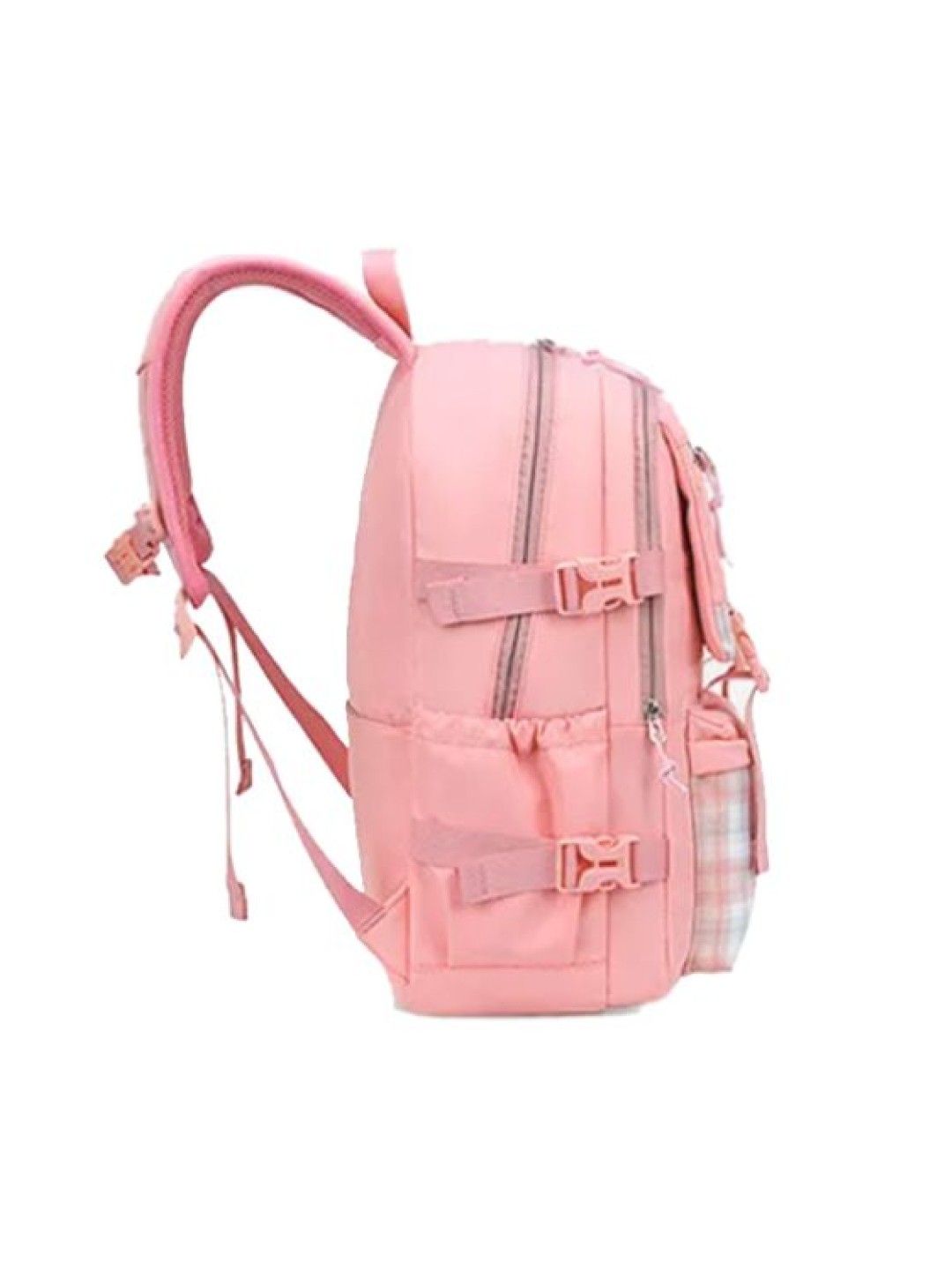 Seams 195 Checkered Backpack (Pink- Image 2)