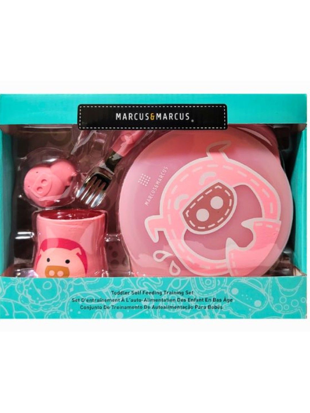 Marcus & Marcus Toddler Self Feeding Training Set (Pink- Image 2)