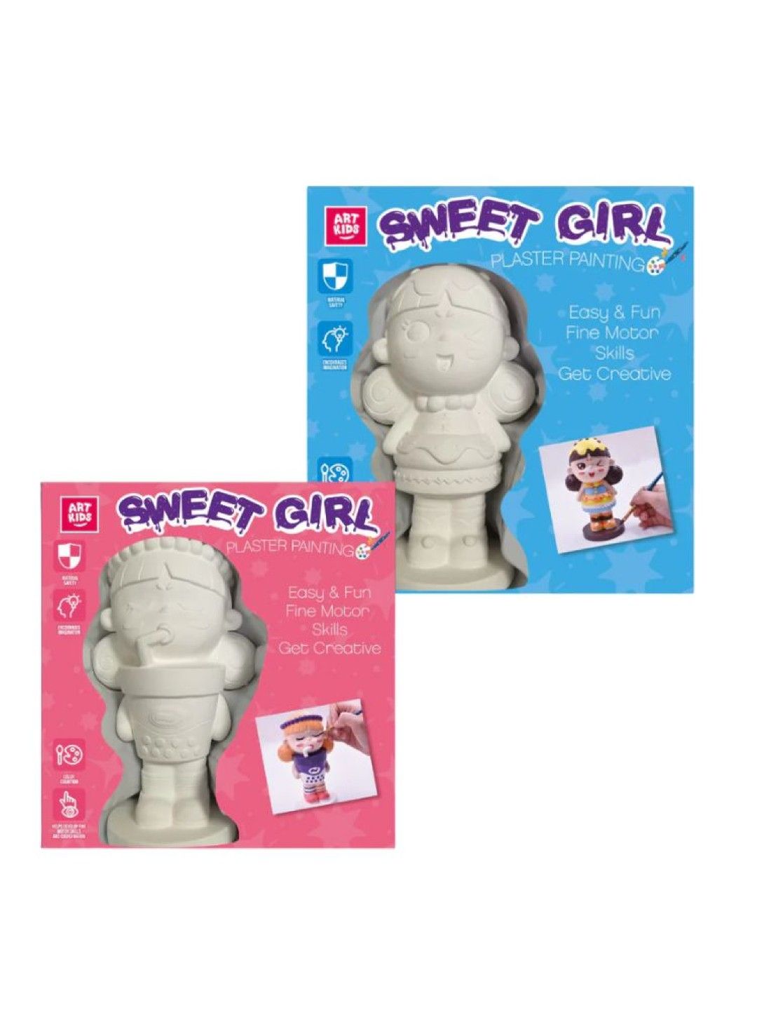 ARTKIDS Paint Your Own Sweet Girl Plaster (Pink- Image 3)