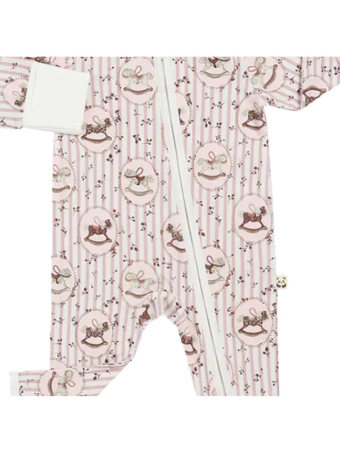 Bamberry Baby Zippered Romper - Year of the horse collection (Pink Horse- Image 2)