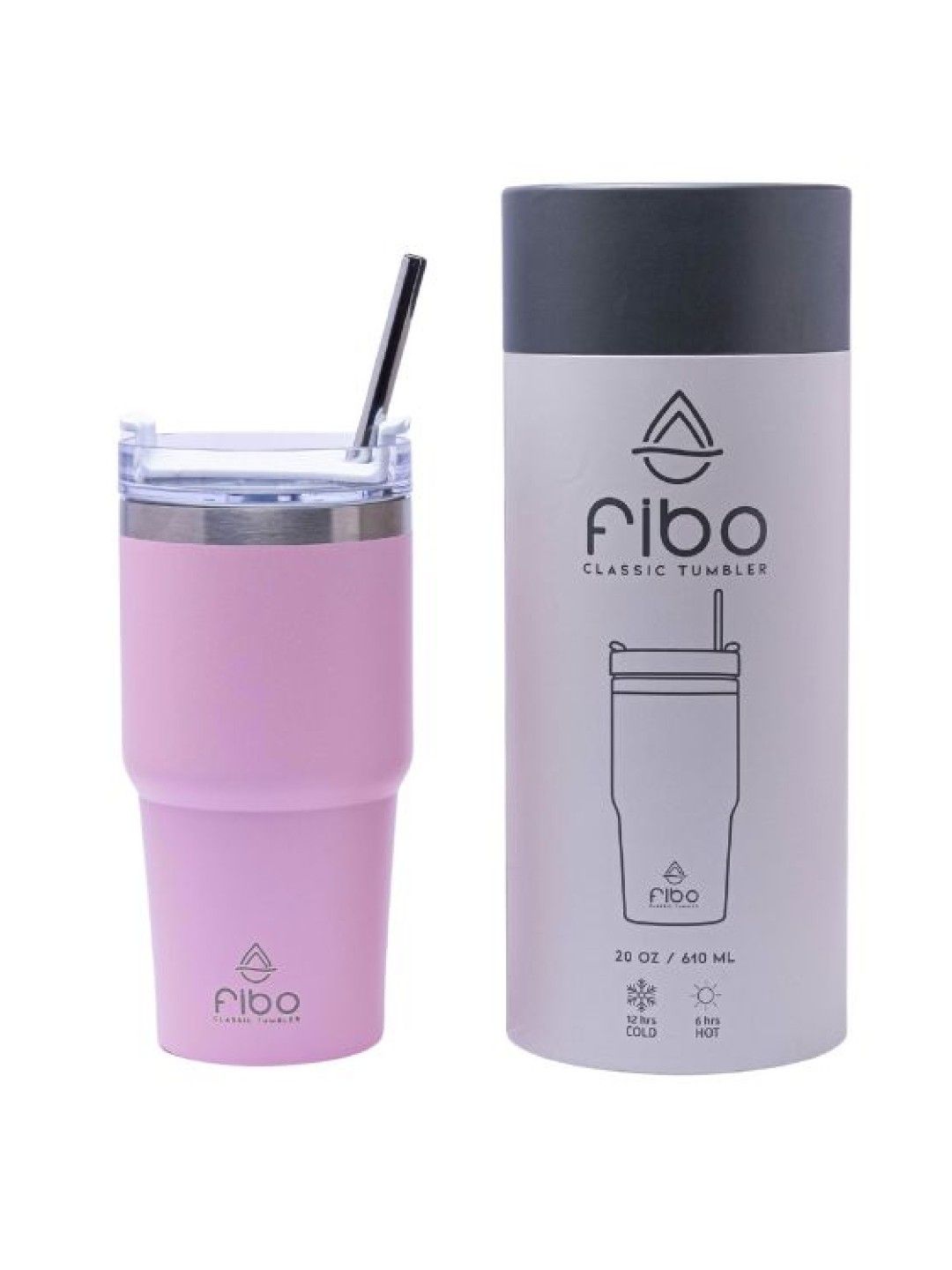 Fibo Bottles Classic Desk Tumbler (20oz) (Pink Sky- Image 1)