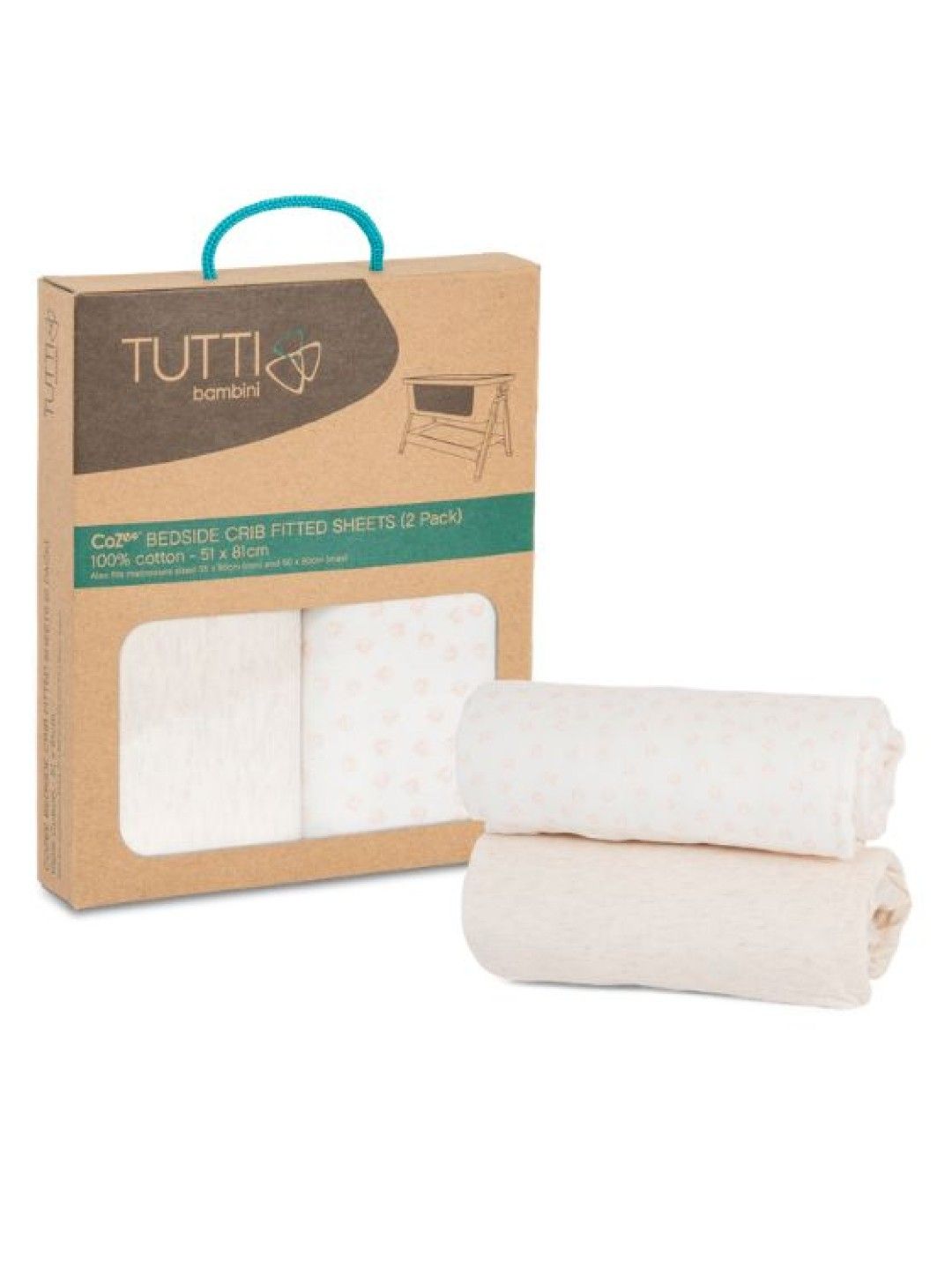 Tutti Bambini Cozee Fitted Sheets (2pack)