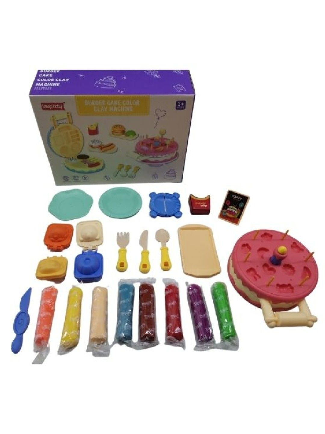 Little Fat Hugs Cake and Burger Molder (Pink- Image 1)