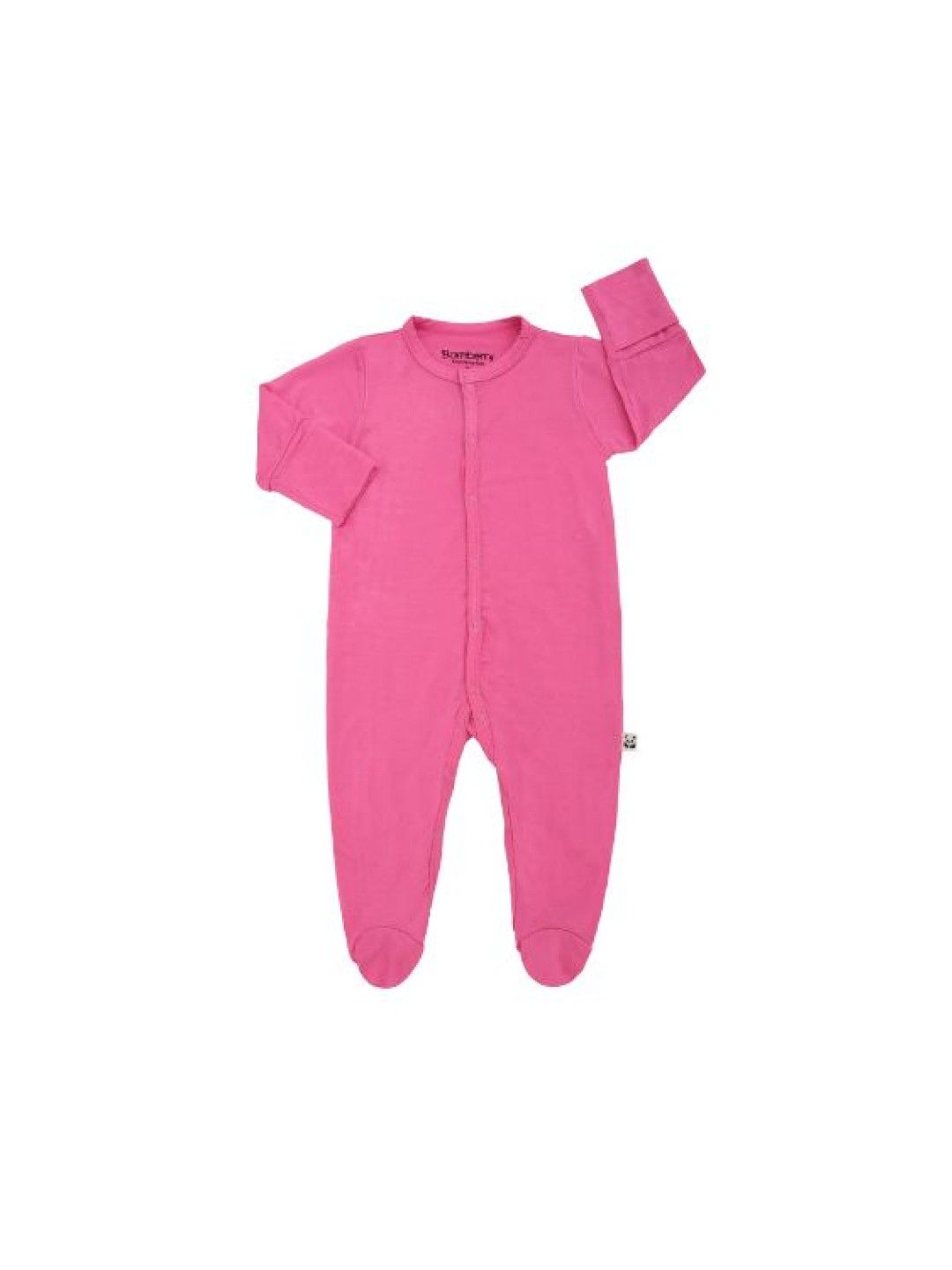 Bamberry Baby Footed Romper (Bamboo) (Fuchsia Pink- Image 1)