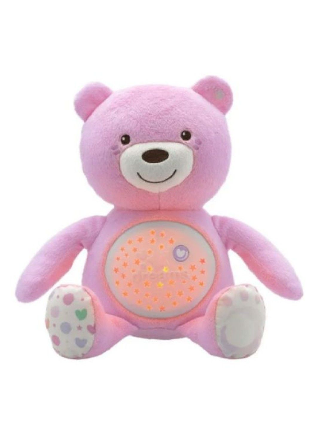 Chicco First Dreams Baby Bear Electronic Light Projector and Soothing Plush (Pink)