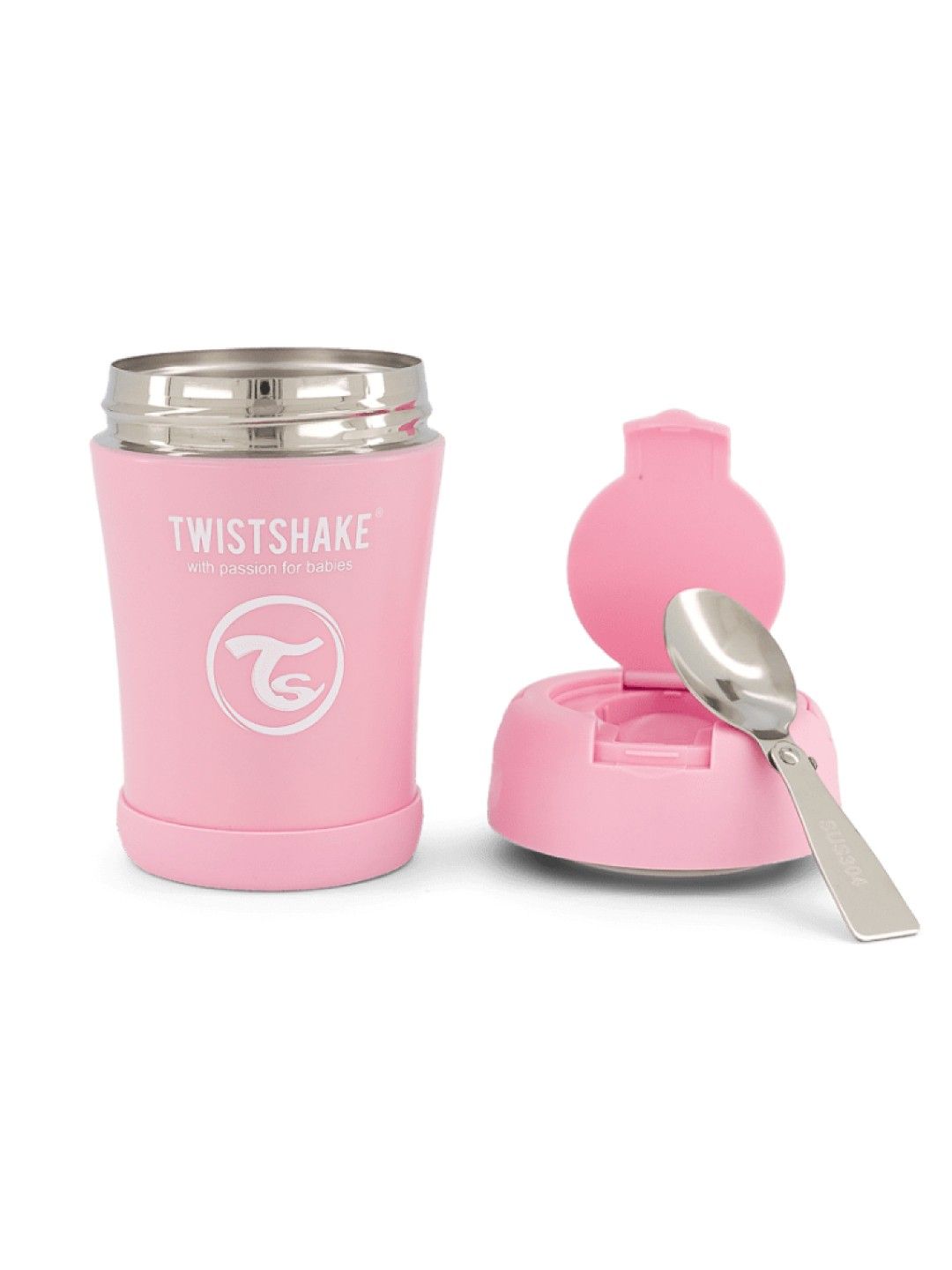 Twistshake Insulated Food Container 350ml (Pink- Image 3)