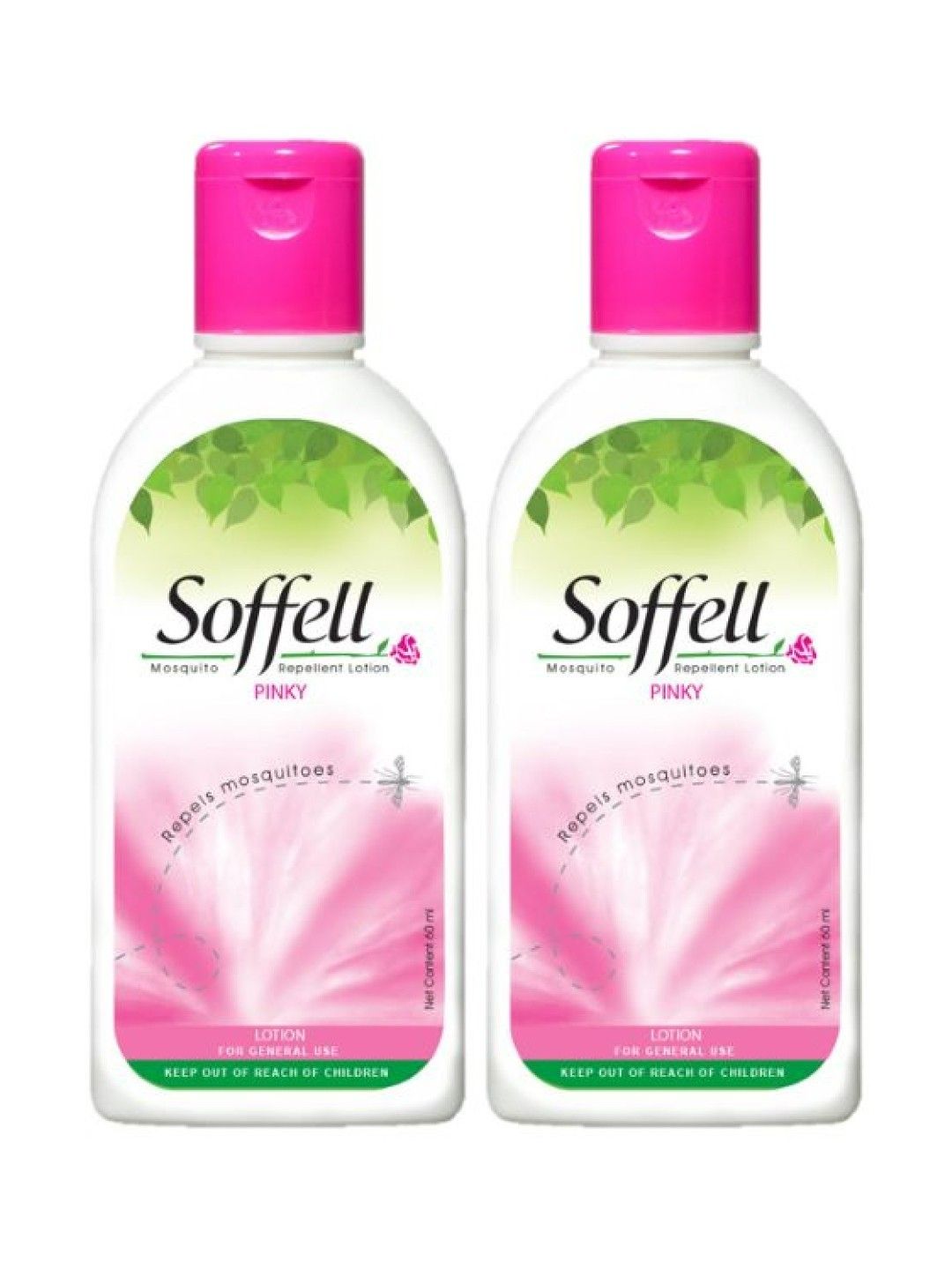 Soffell Mosquito Repellent Lotion Pinky (60ml x2)