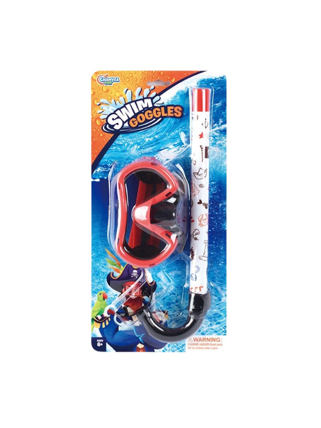 Kidsplay Swim Goggles Snorkel Set Pirate (No Color- Image 3)