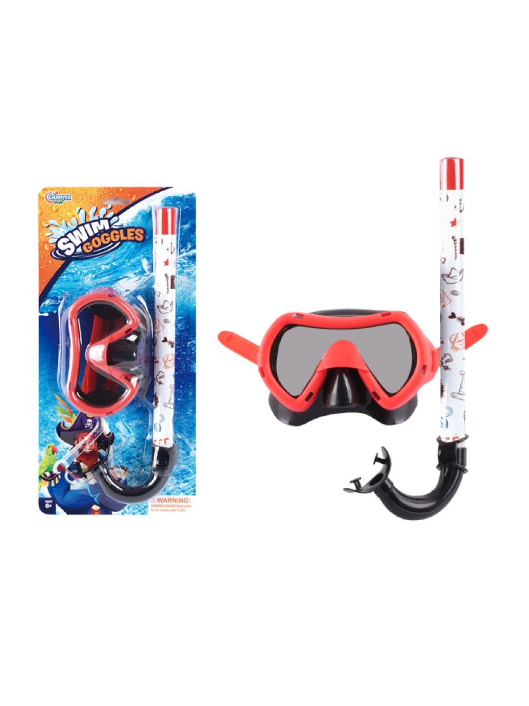 Kidsplay Swim Goggles Snorkel Set Pirate (No Color- Image 2)