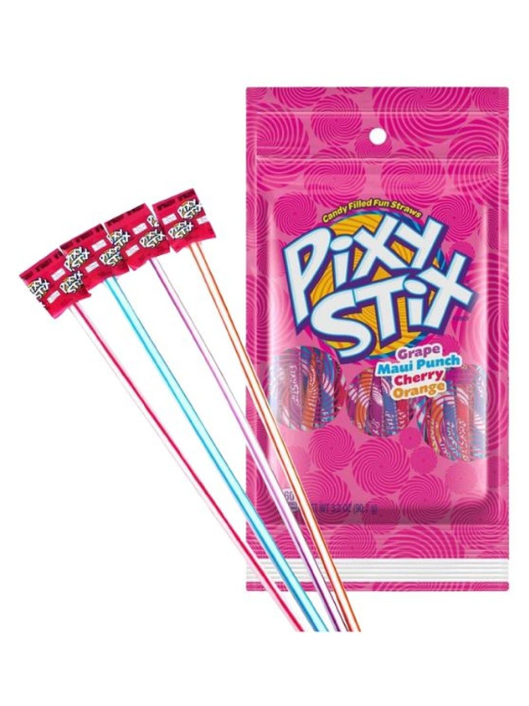 Wonka Pixy Stix Peg Bag 3.2oz/90.7g