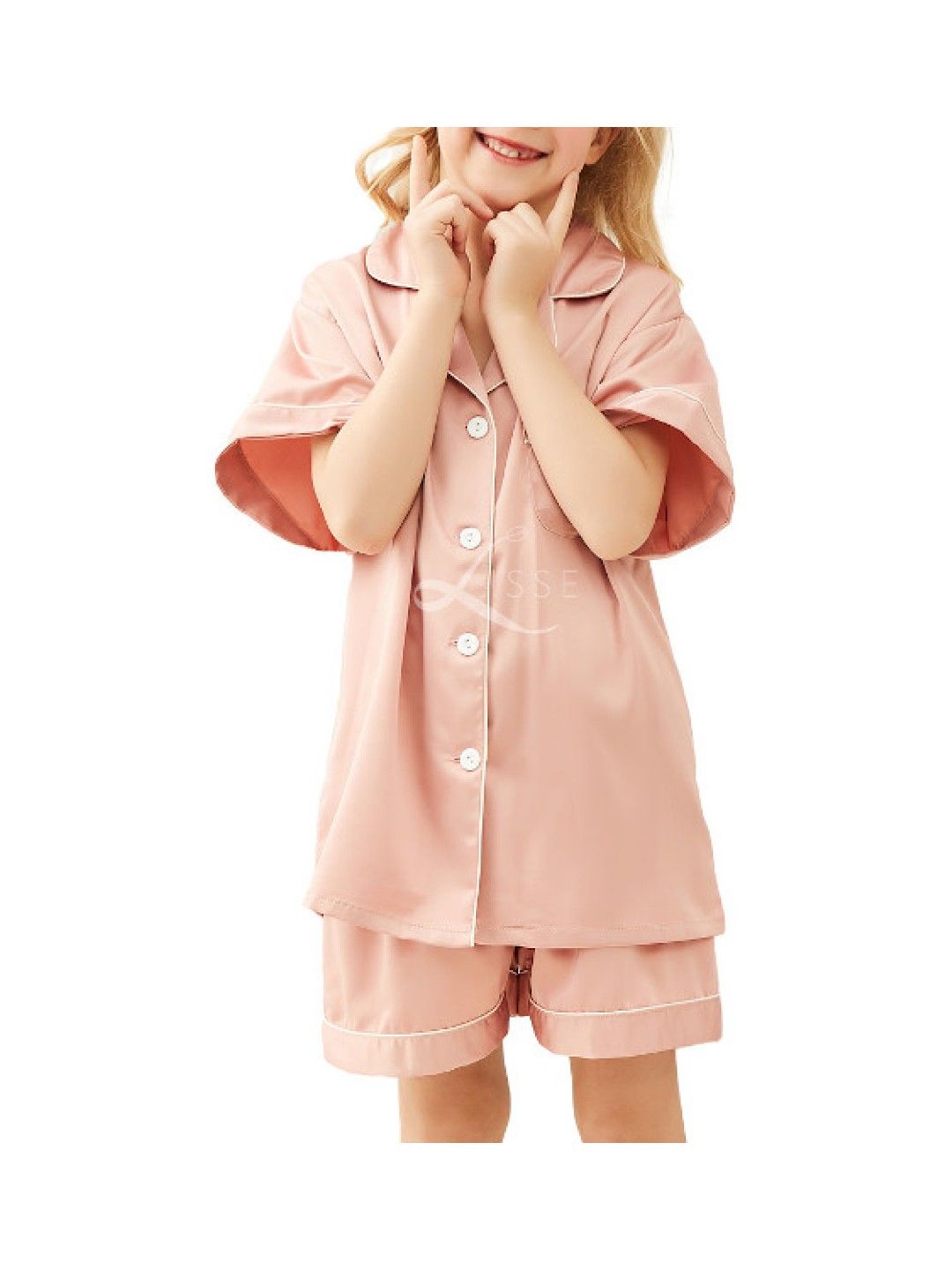 Lisse Plain Jane Short Pajama Set for Kids