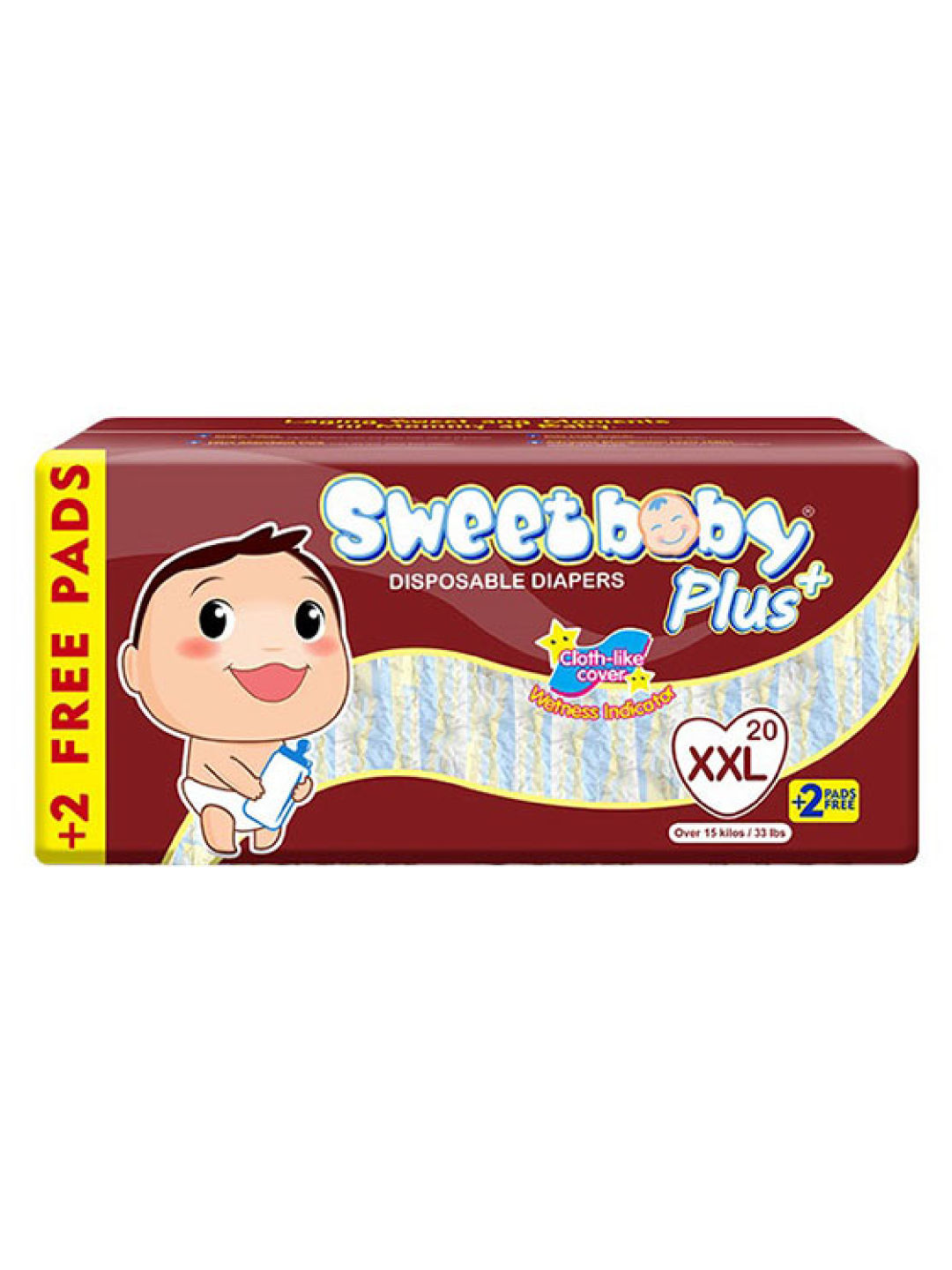 Sweetbaby Plus Disposable Diapers XXL Big Pack (20s)