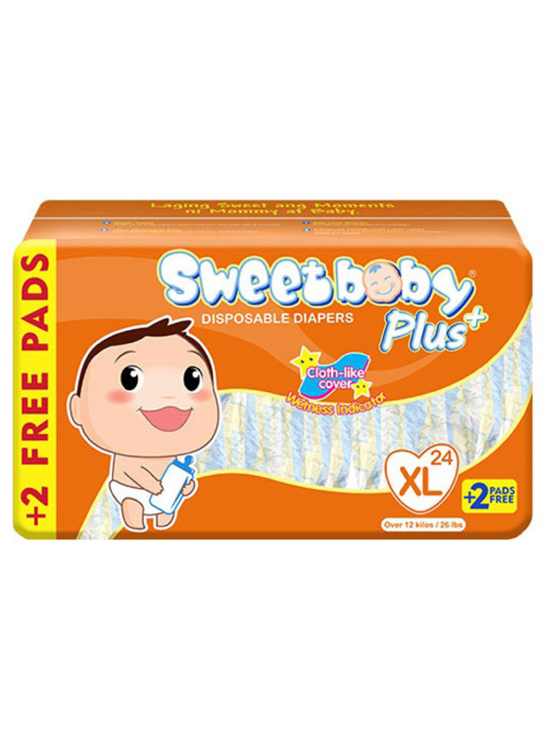 Sweetbaby Plus Disposable Diapers Extra Large Big Pack (24s) (No Color- Image 1)