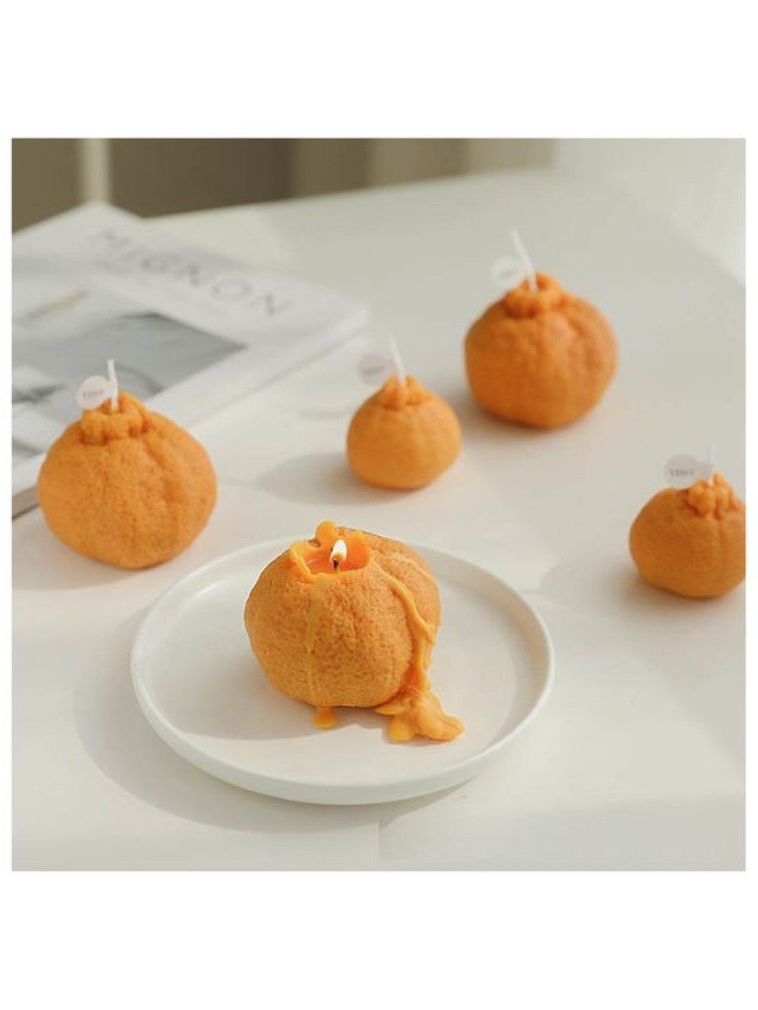 Scenti Cute Cheese and Orange Candle (Ponkan Orange- Image 2)