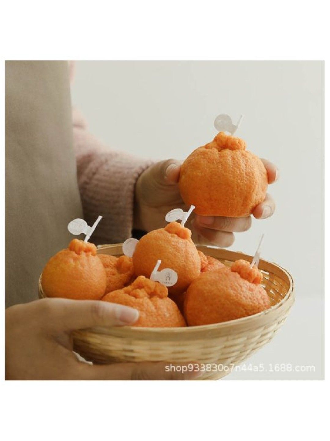 Scenti Cute Cheese and Orange Candle (Ponkan Orange- Image 3)