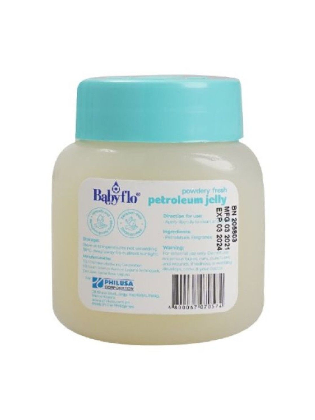 Babyflo Petroleum Jelly (100g) (Powdery Fresh- Image 2)