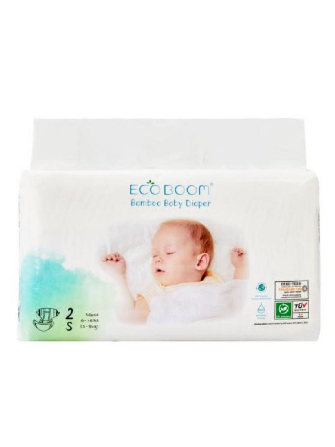 Eco Boom Premium Bamboo Tape Biodegradable Diapers - Small (36s)