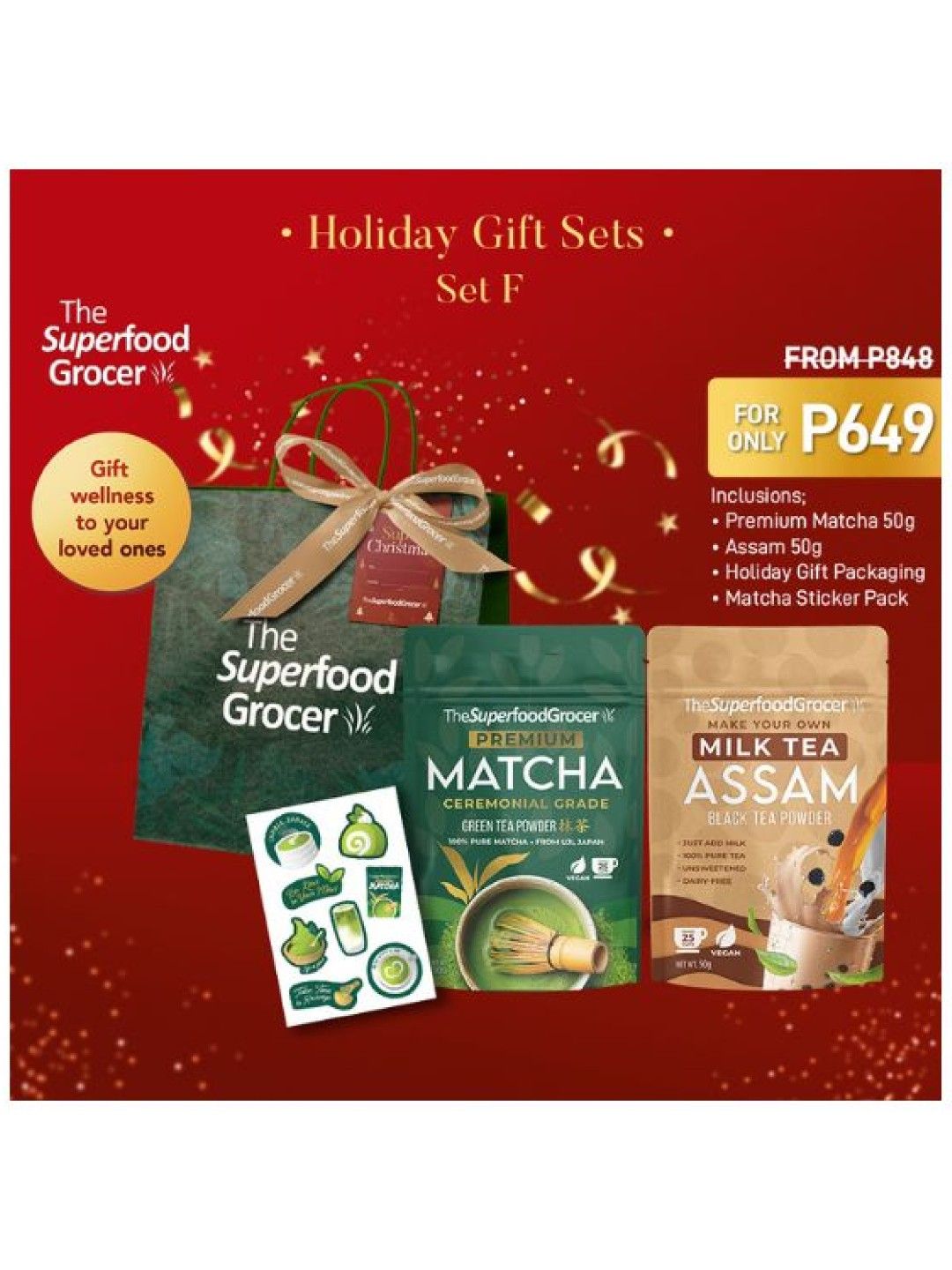 The Superfood Grocer Premium Teas Holiday Gift Set F