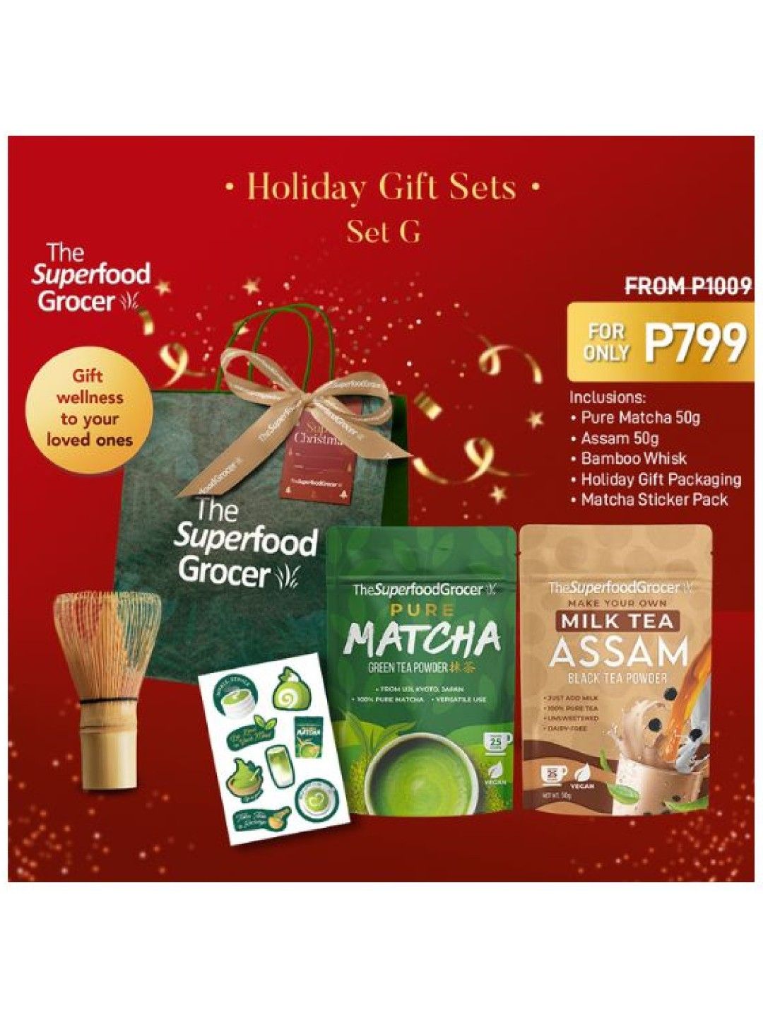 The Superfood Grocer Premium Teas Holiday Gift Set G
