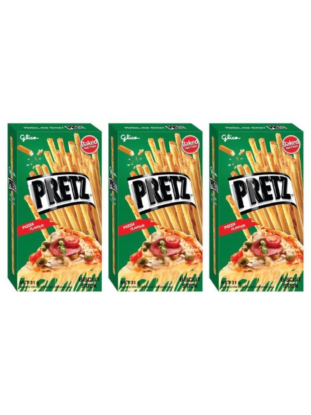 Pretz Pizza Flavour Biscuit Sticks (Bundle of 3)