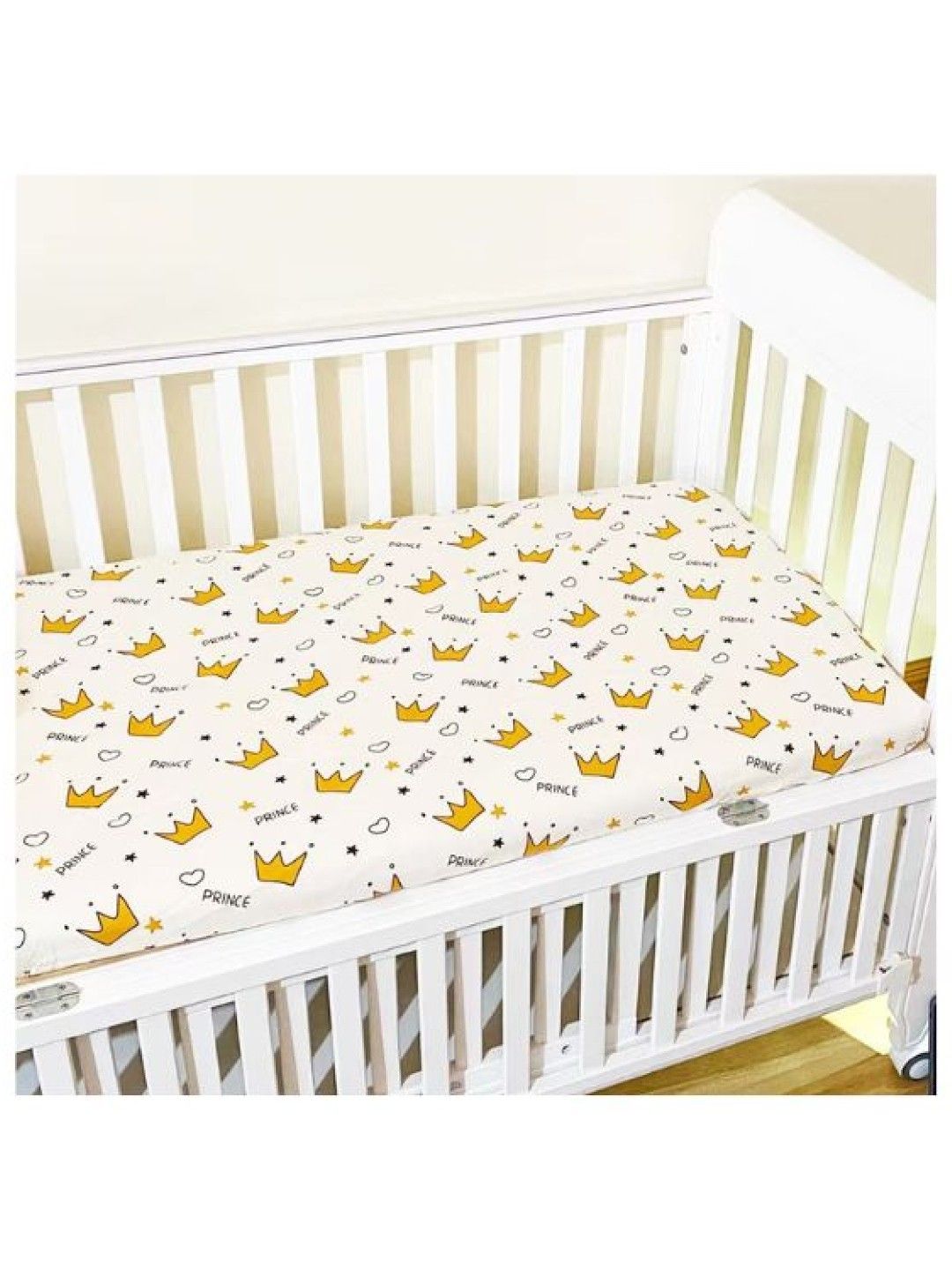 Cottonkind Prince Cotton Crib Sheet (No Color- Image 1)