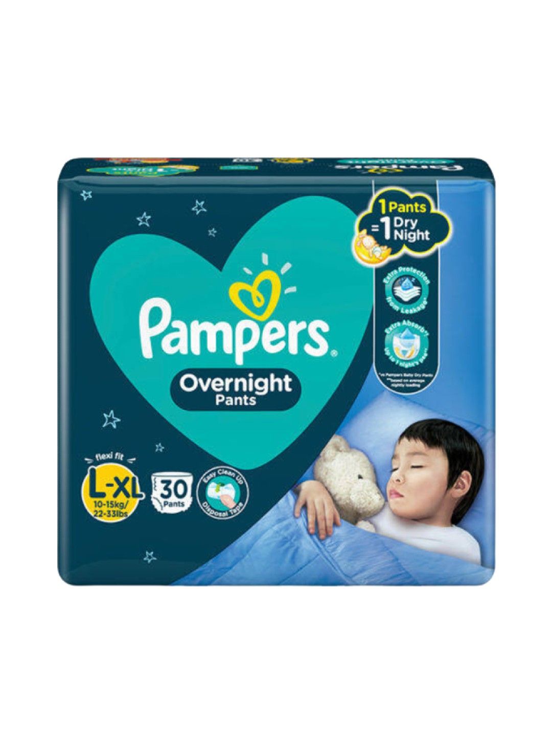 Pampers Overnight Pants Large 30s x 1 pack (30 pcs) (No Color- Image 1)