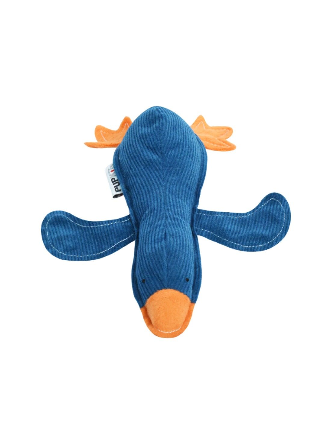 PUPKITS Corduroy Duckie Squeaker - Dog toy (Blue- Image 2)