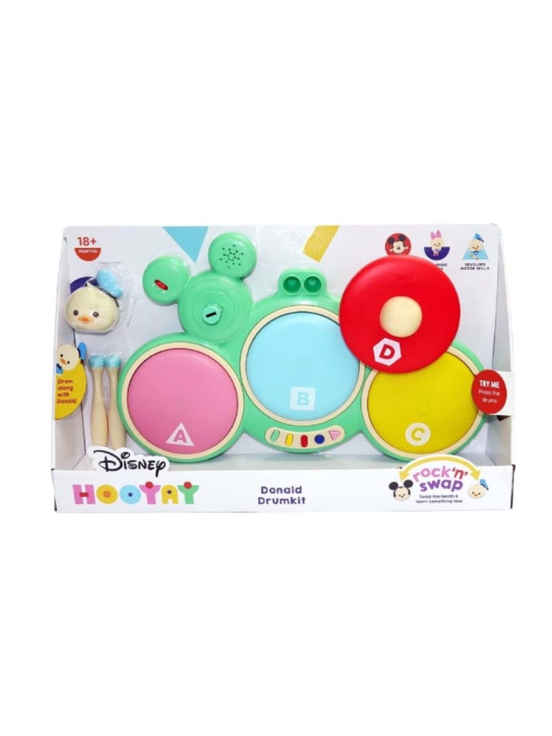 Disney Hooyay Donald Drum Kit (No Color- Image 2)